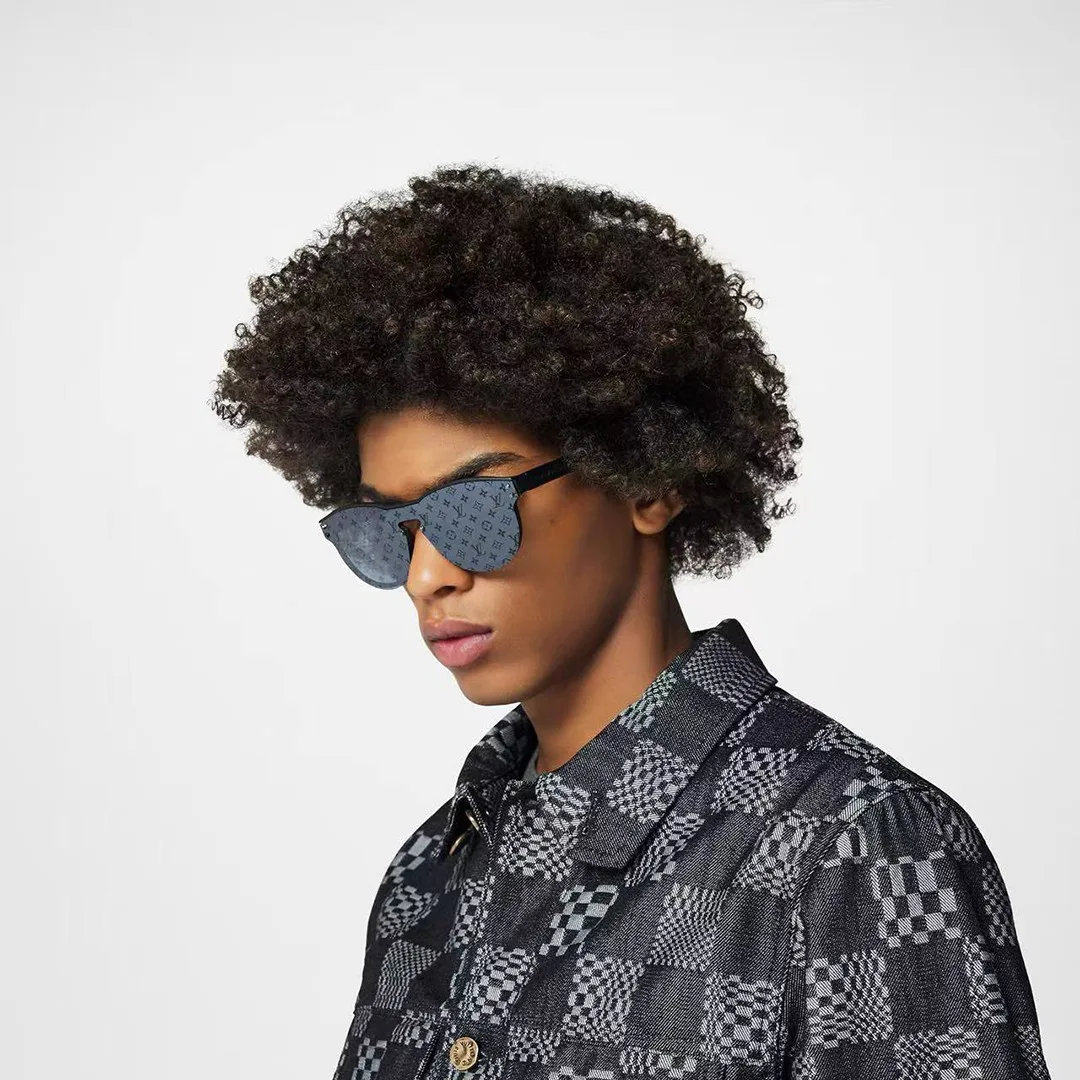 Z1333E Waimea Round Sunglasses Black Monogram Lenses