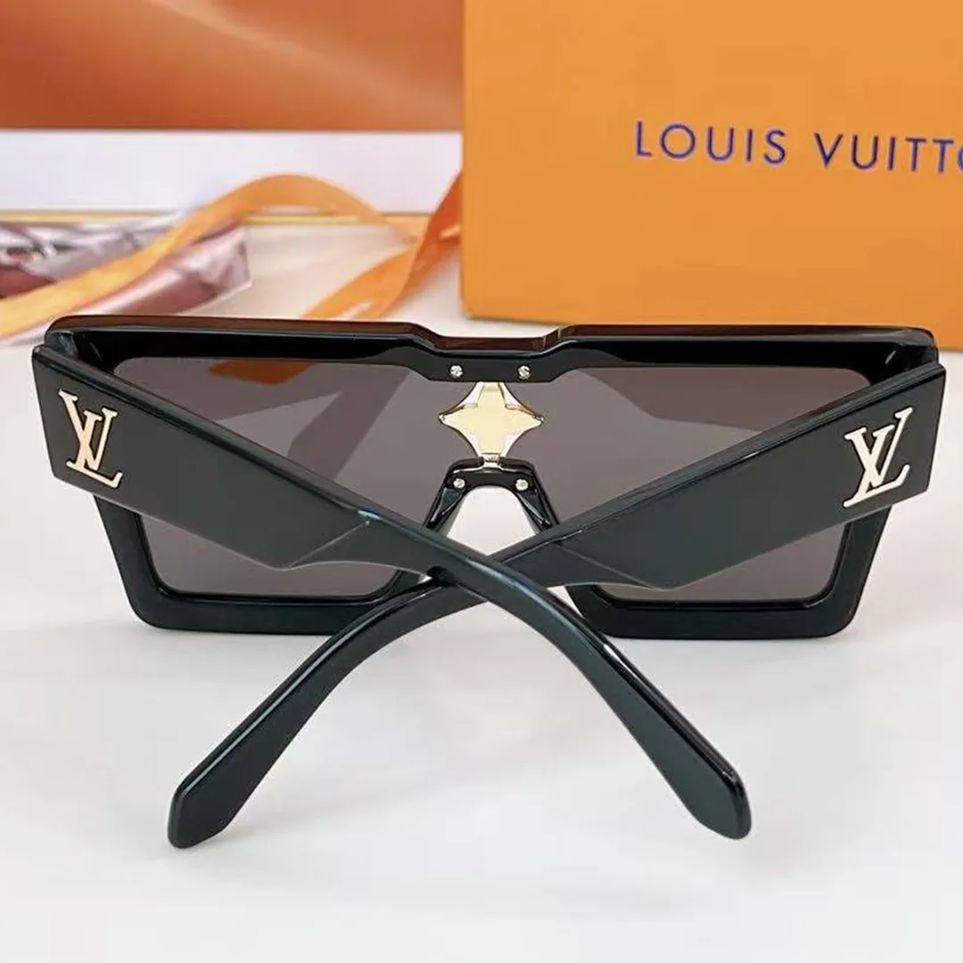 Z1578E Cyclone Sunglasses Black Monogram Flower