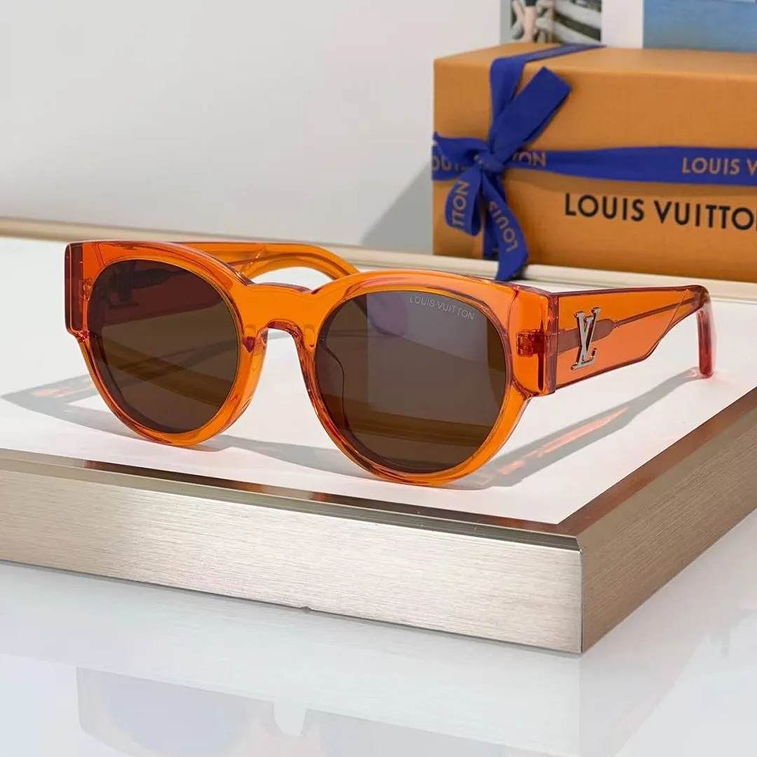 Z3115W L.V Clash Round Sunglasses Orange