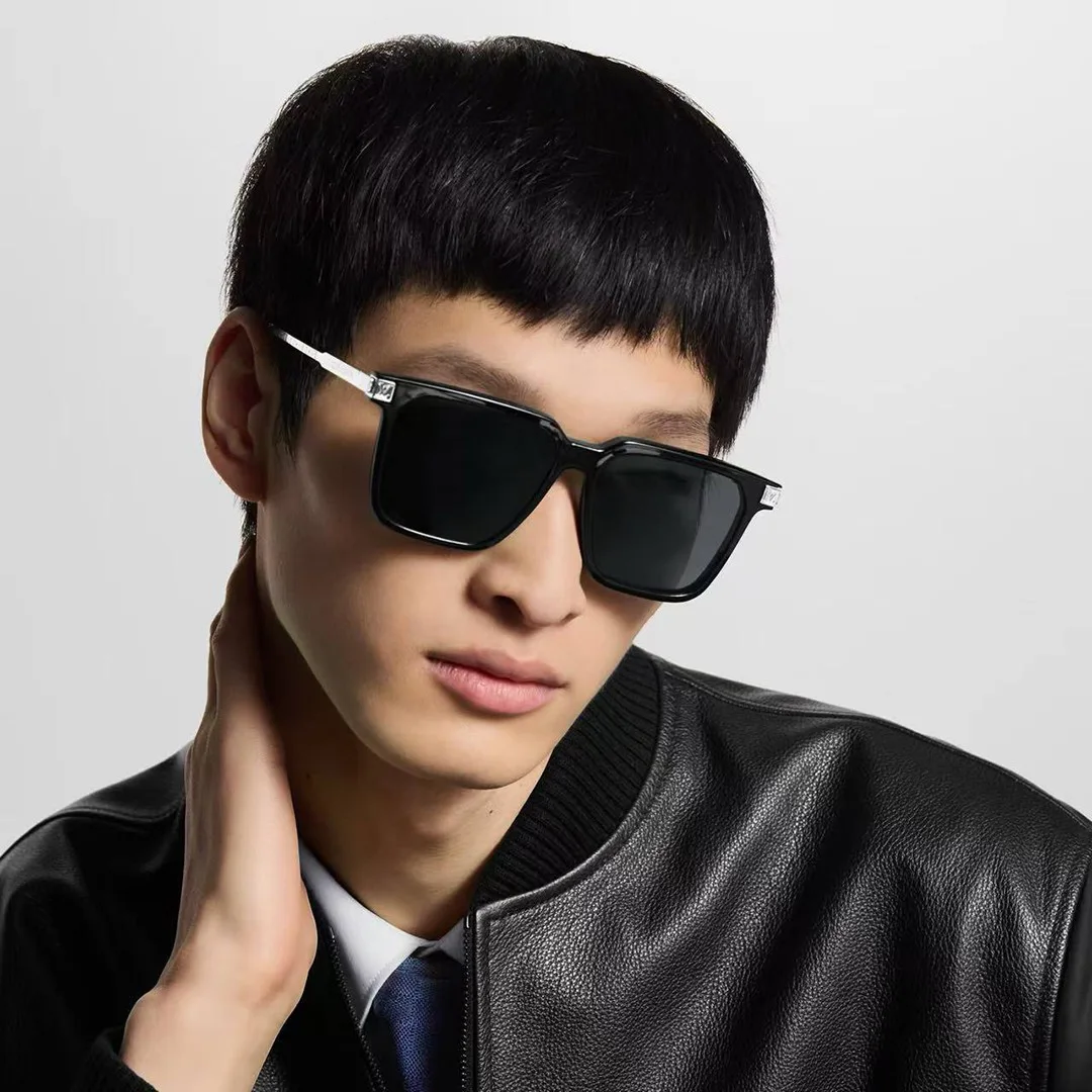 Z1667E Rise Square Sunglasses Nickel Black Lenses