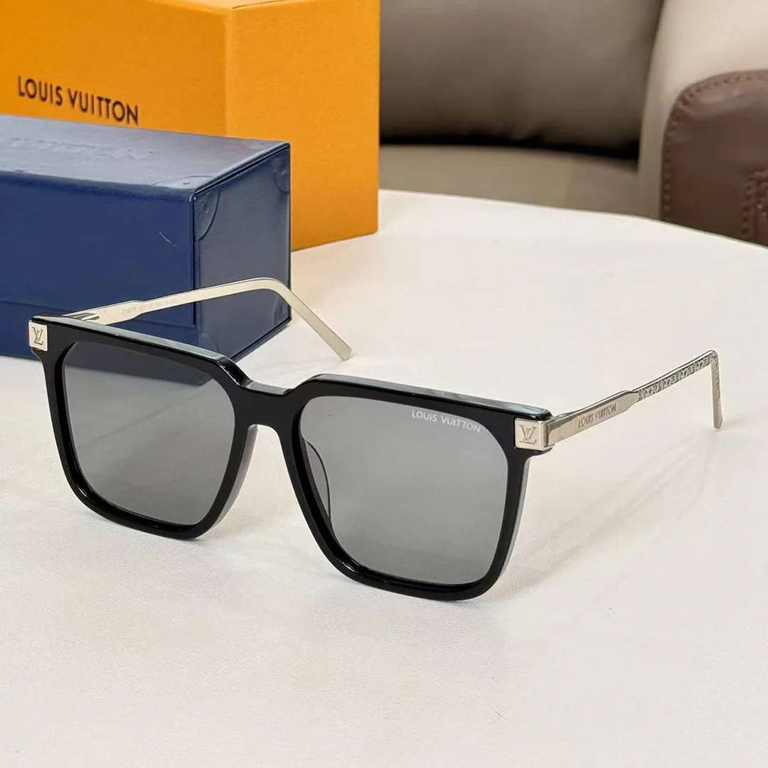 Z1667E Rise Square Sunglasses Nickel Black Lenses