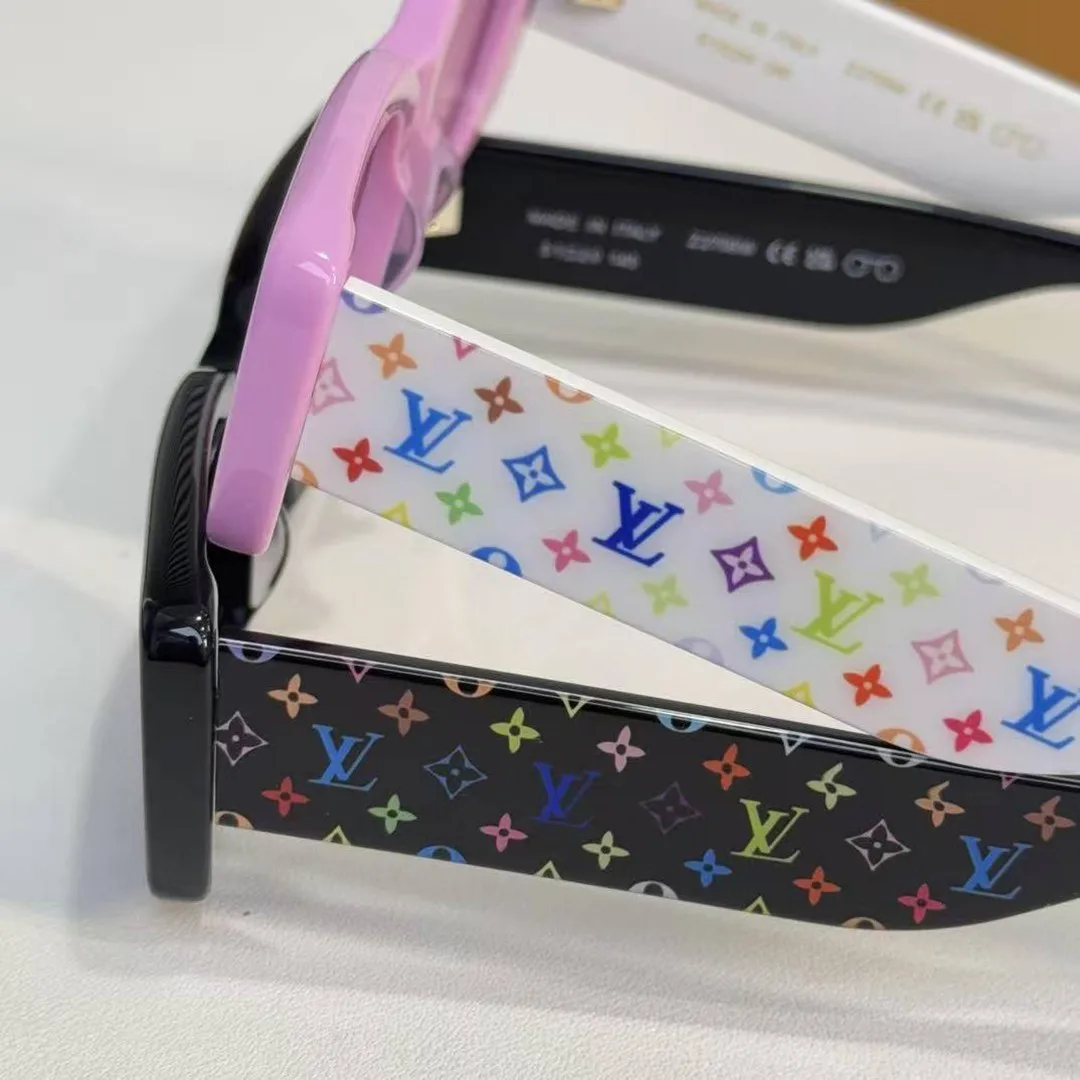 Z2711W L.V x TM Multigram Cat Eye Sunglasses Pink Lenses