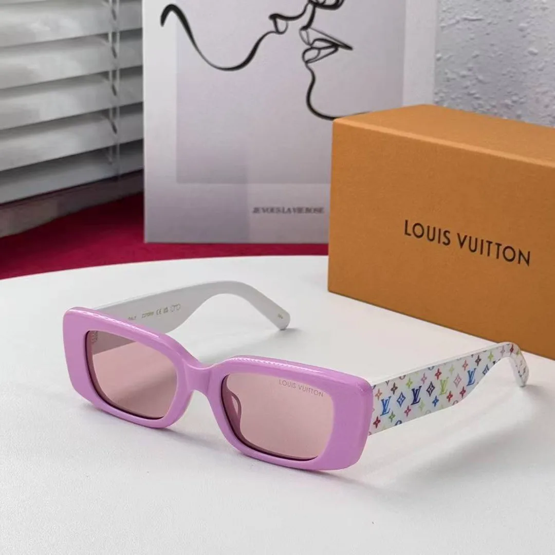 Z2711W L.V x TM Multigram Cat Eye Sunglasses Pink Lenses