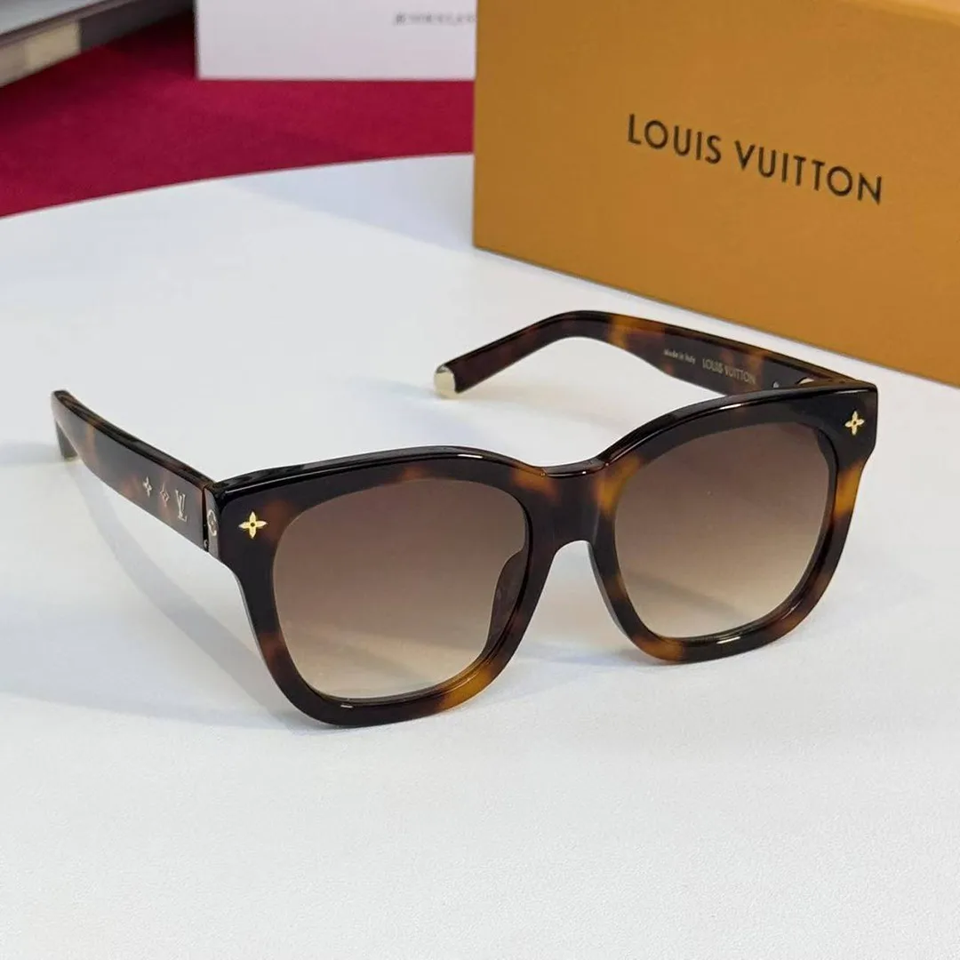 Z1524W My Monogram Square Sunglasses Dark Tortoise Brown Lenses
