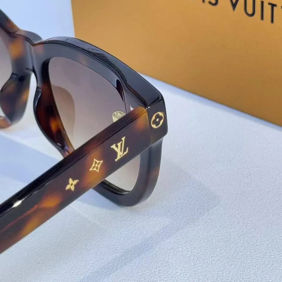 Z1524W My Monogram Square Sunglasses Dark Tortoise Brown Lenses