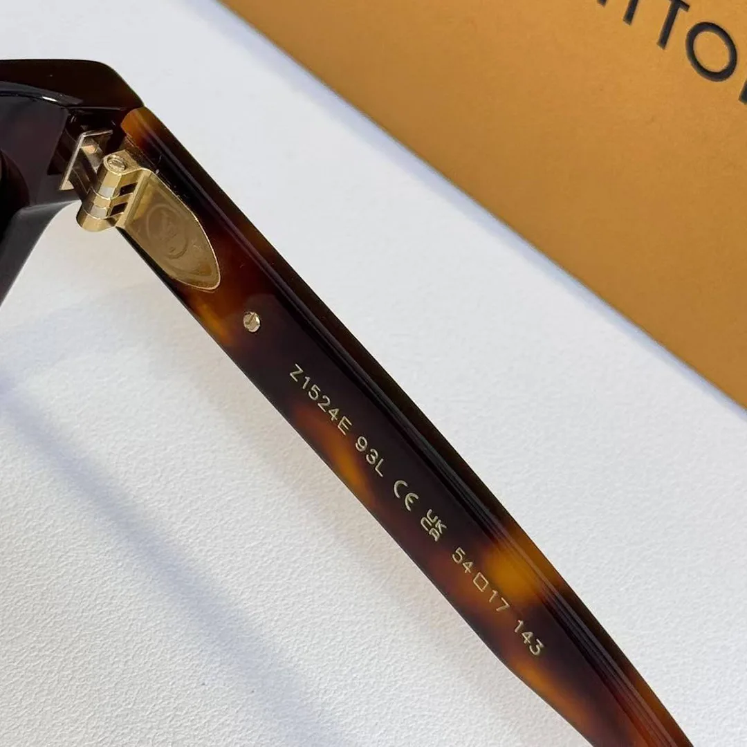 Z1524W My Monogram Square Sunglasses Dark Tortoise Brown Lenses