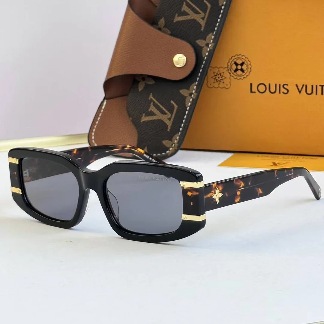 Z2937U Estate Rectangle Sunglasses Black and Tortoise