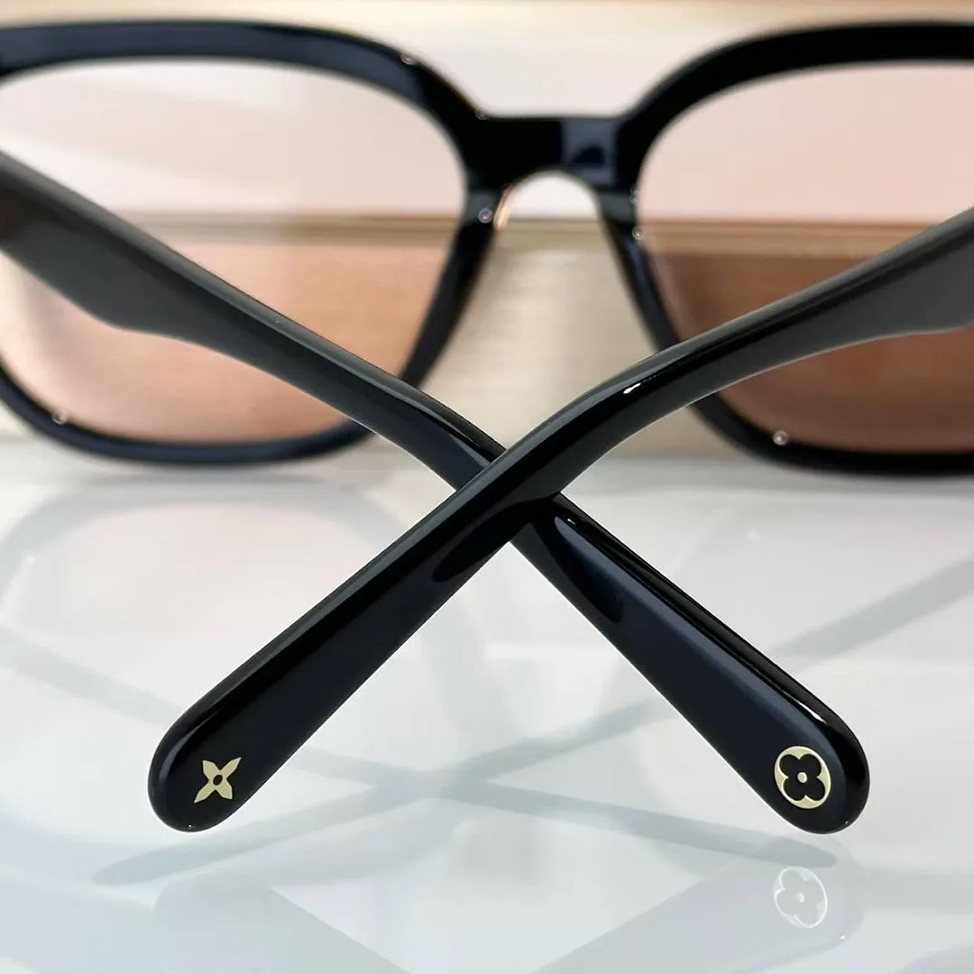 Z2735U My Monogram Fame Rectangle Sunglasses Blush Effect Lenses