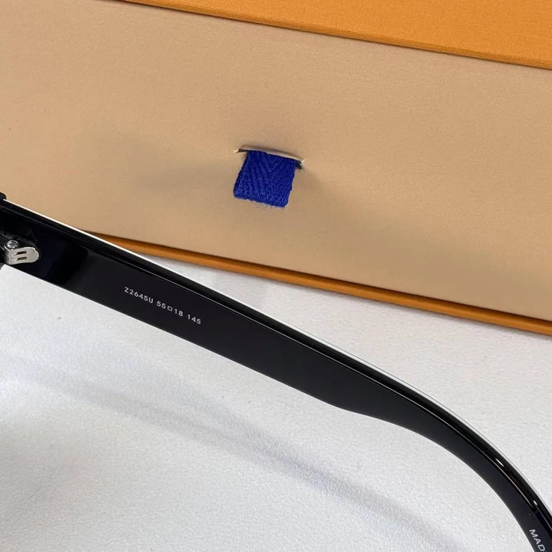 Z2645U Line Square Sunglasses Gradient Black Lenses