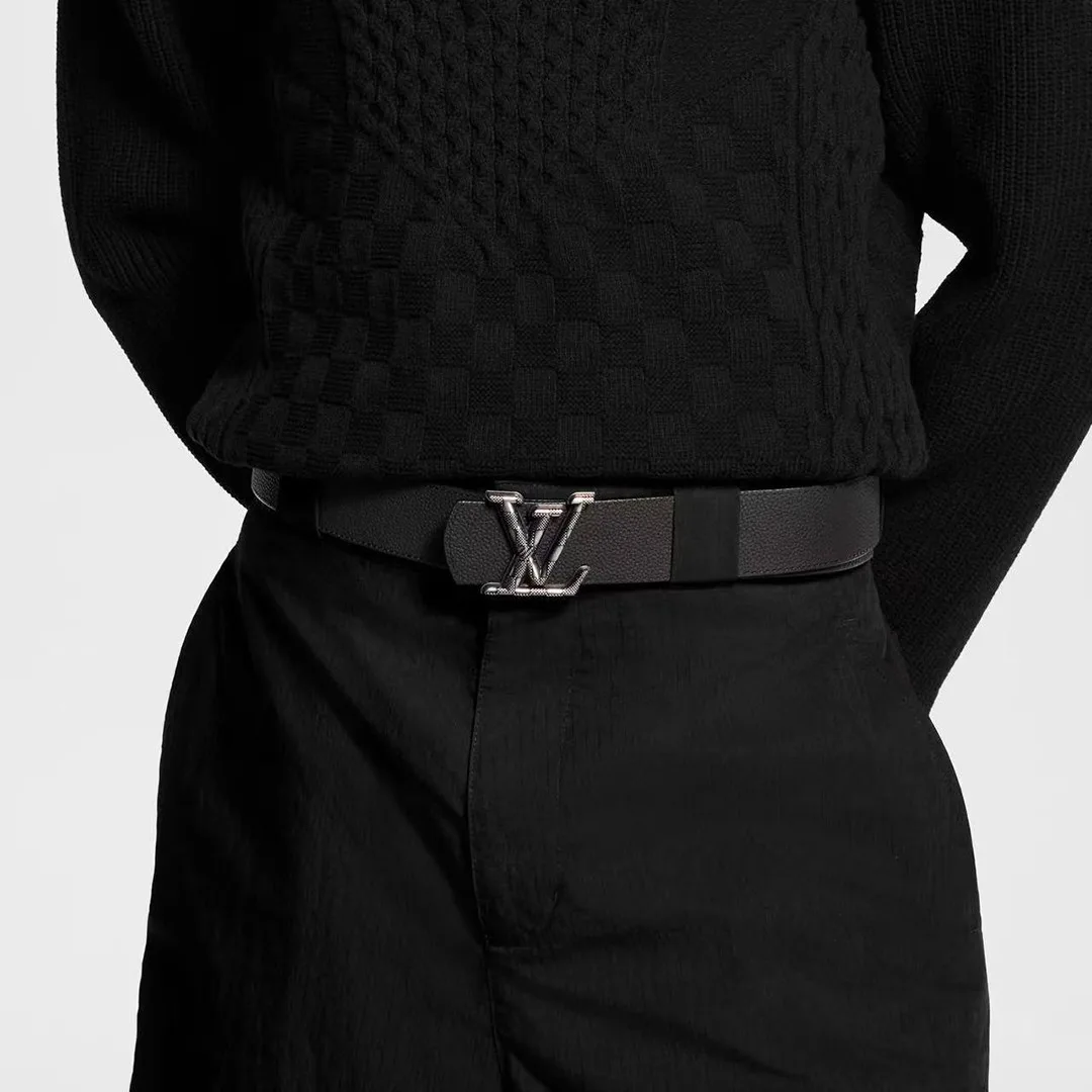 M4598U L.V Dimension Damier 40mm Reversible Belt Damier Black