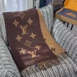 M78125 Reykjavik Scarf Dark Brown Monogram Pattern - M71040 1 M78125 Reykjavik Scarf Dark Brown Monogram Pattern