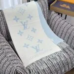 M90896 Reykjavik Scarf Light Blue Monogram Pattern - M77375 2 M90896 Reykjavik Scarf Light Blue Monogram Pattern
