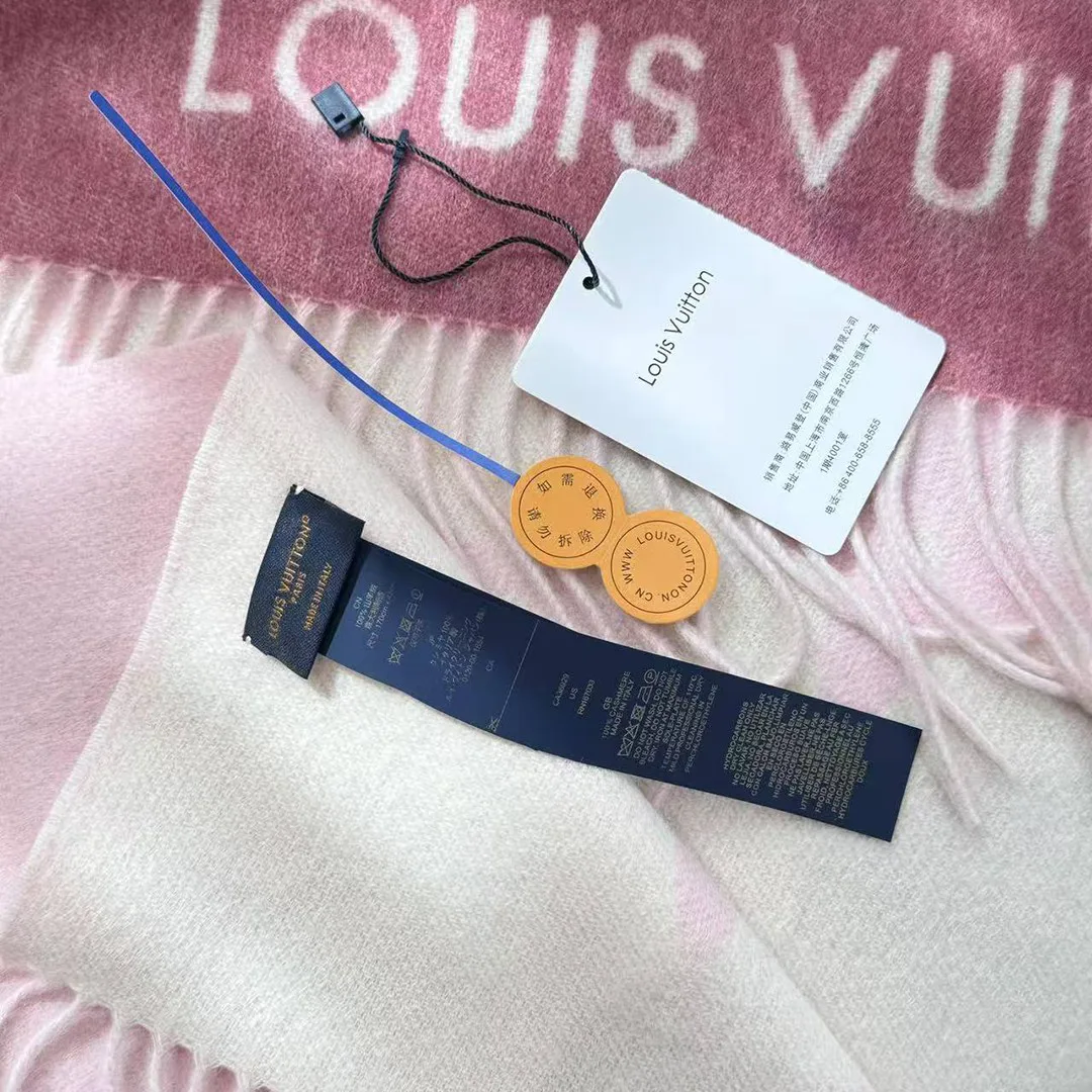 M77375 Reykjavik Gradient Scarf Light Pink Monogram Pattern