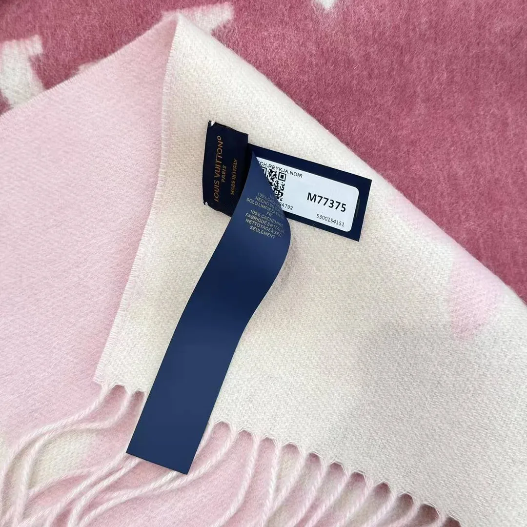 M77375 Reykjavik Gradient Scarf Light Pink Monogram Pattern