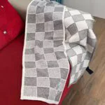 M92637 Damier Heritage Scarf Gray Damier Pattern - M92664 2 M92637 Damier Heritage Scarf Gray Damier Pattern