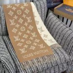 M79187 Monogram Shadow Scarf Chestnut Brown - M79126 2 M79187 Monogram Shadow Scarf Chestnut Brown