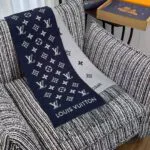 M79130 All About Monogram Scarf Navy Blue - M96963 1 M79130 All About Monogram Scarf Navy Blue