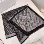 M75123 Monogram Shine Shawl Black - M75122 1 M75123 Monogram Shine Shawl Black