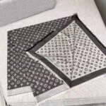 M71378 Monogram Denim Shawl Black Monogram Pattern - M70804 1 M71378 Monogram Denim Shawl Black Monogram Pattern