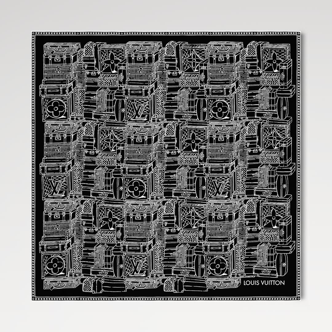 M96671 My Luggage Square 90 Black Monogram Pattern