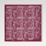 M96742 My Luggage Square 90 Bordeaux Monogram Pattern - M96671 1 M96742 My Luggage Square 90 Bordeaux Monogram Pattern