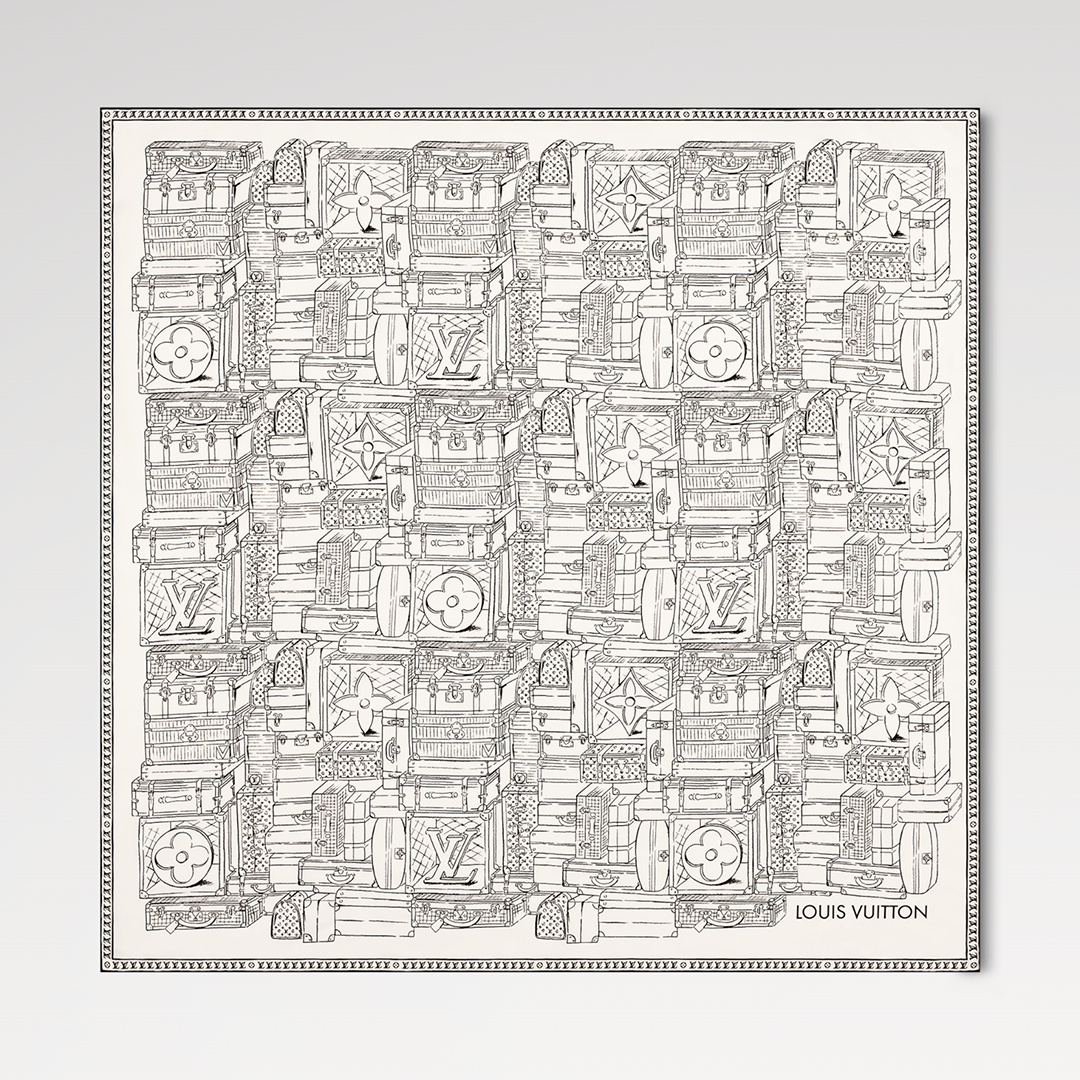 M96516 My Luggage Square 90 Black Monogram Pattern
