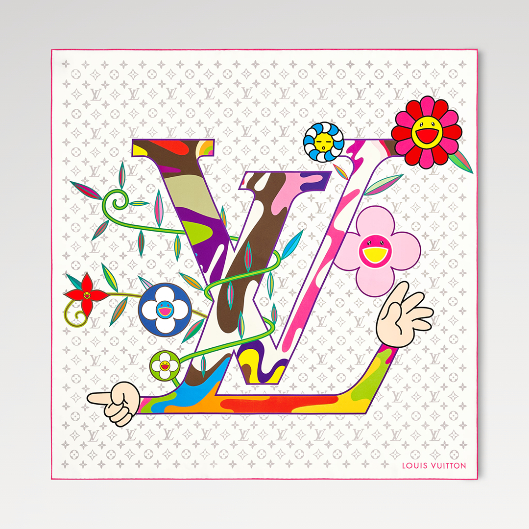 M96097 L.V x TM Monogram Superflat Square 90 Takashi Murakami