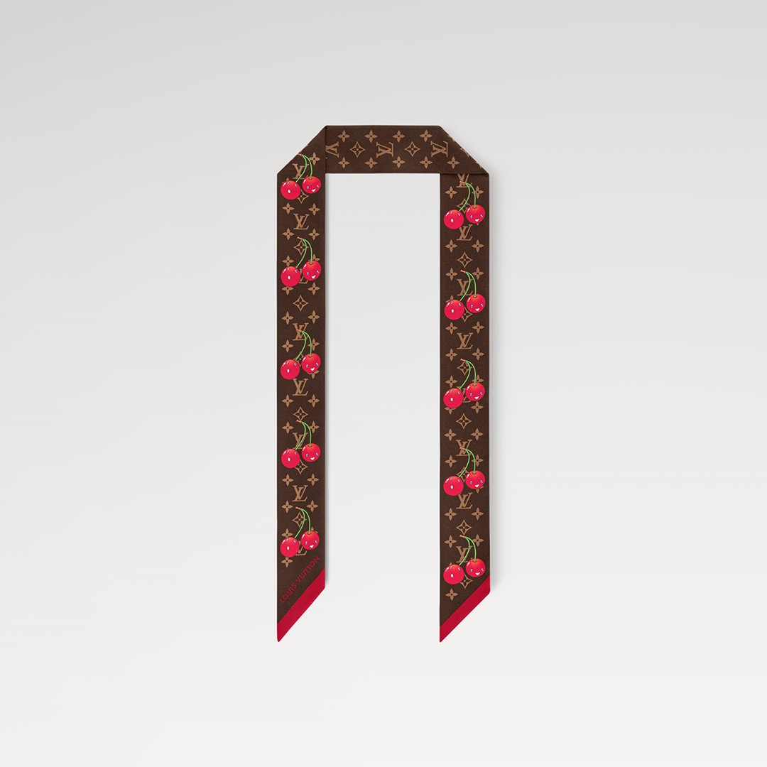 M96085 L.V x TM Monogram Cerise Bandeau Brown Monogram Pattern