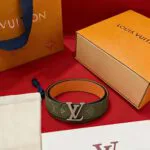 M4519U L.V Initiales Monogram Surplus 40mm Belt Khaki Camel - GI1325 1 M4519U L.V Initiales Monogram Surplus 40mm Belt Khaki Camel
