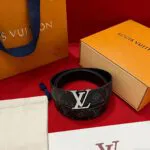 M9043U L.V Initiales 40mm Reversible Monogram Eclipse - M0713U 2 M9043U L.V Initiales 40mm Reversible Monogram Eclipse