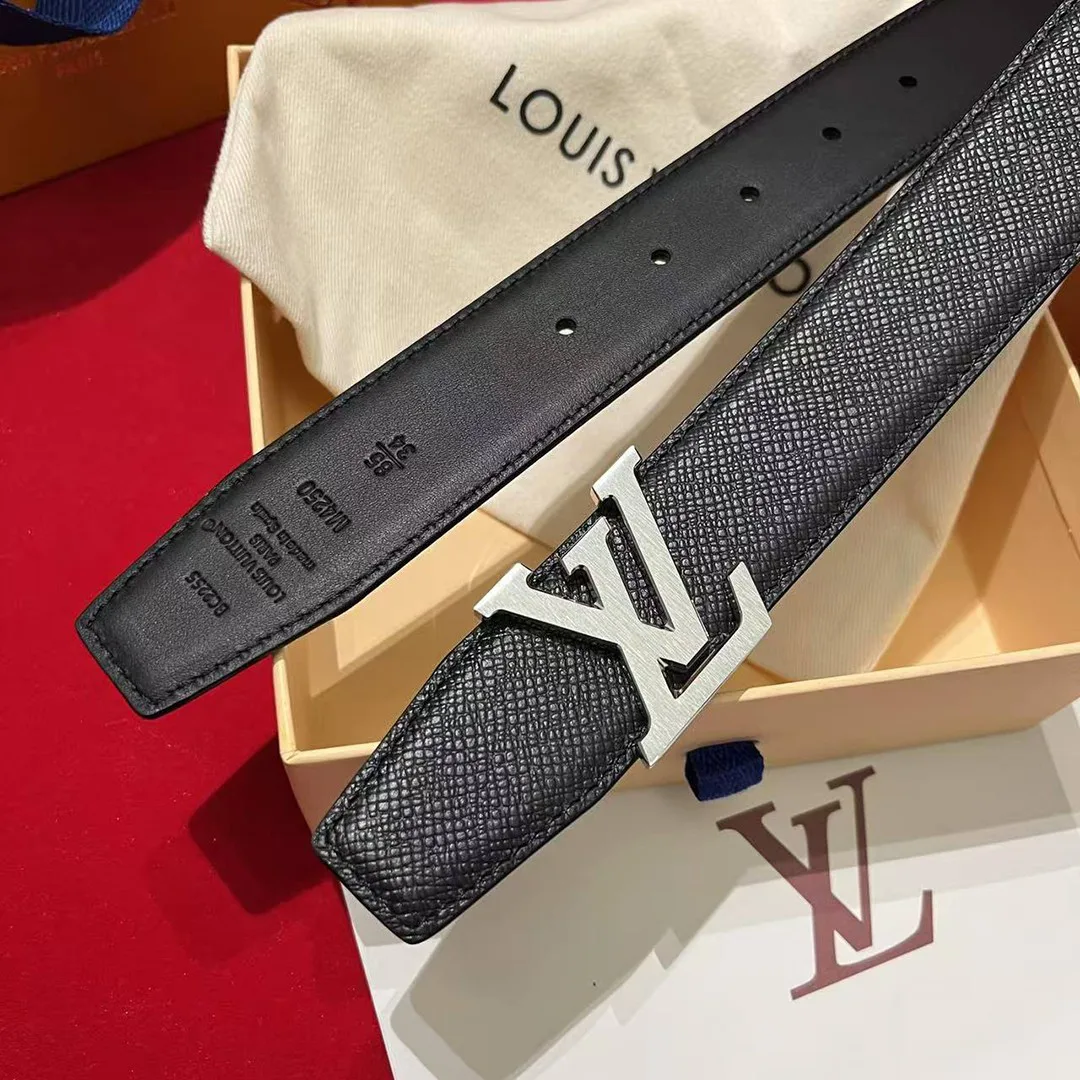 M4250V Heritage 35mm Reversible Belt Black Taiga Leather