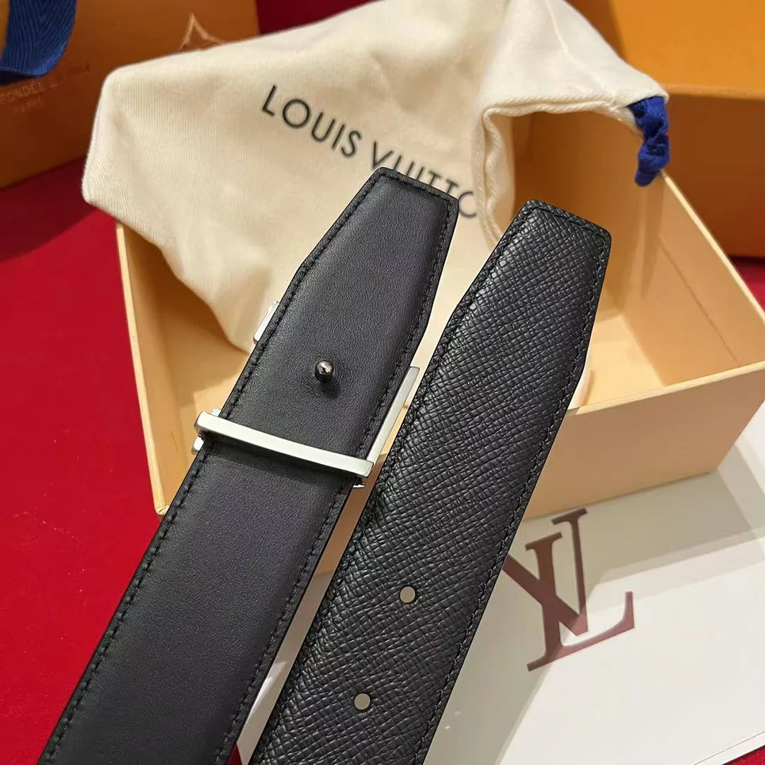 M4250V Heritage 35mm Reversible Belt Black Taiga Leather