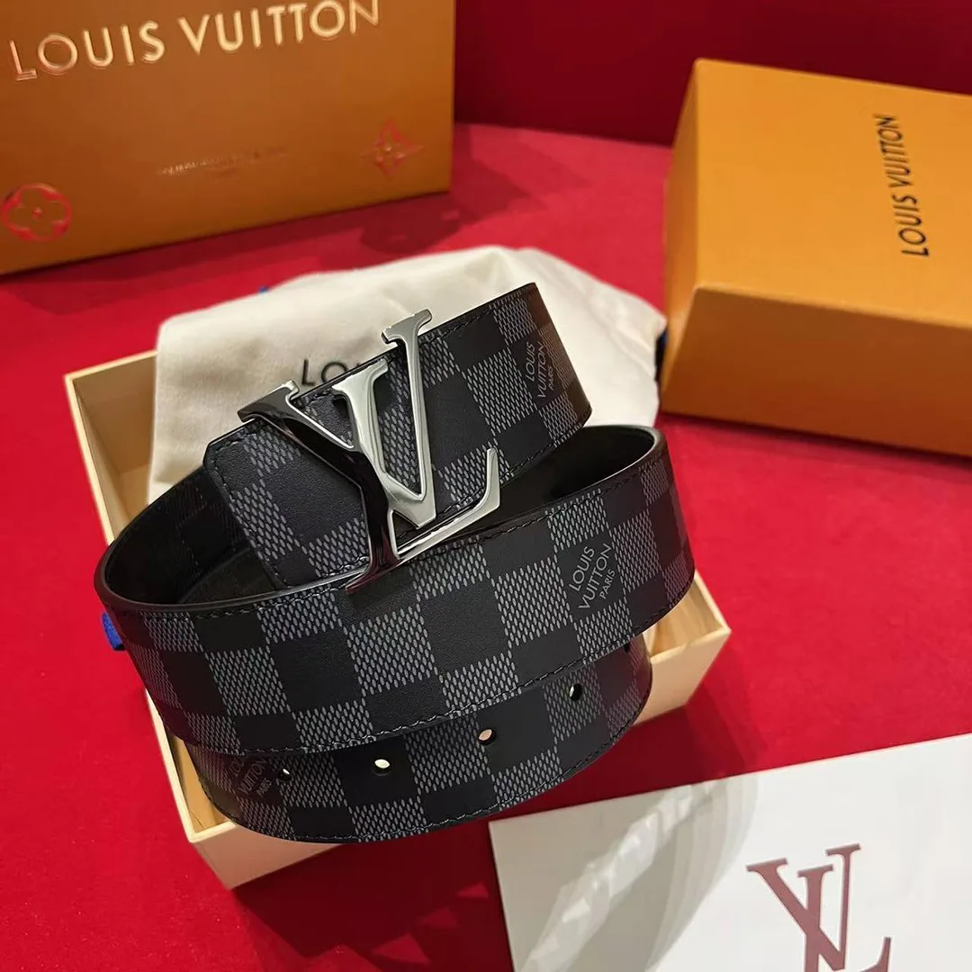 M0107U L.V Initiales 40mm Reversible Belt Damier Infini Leather