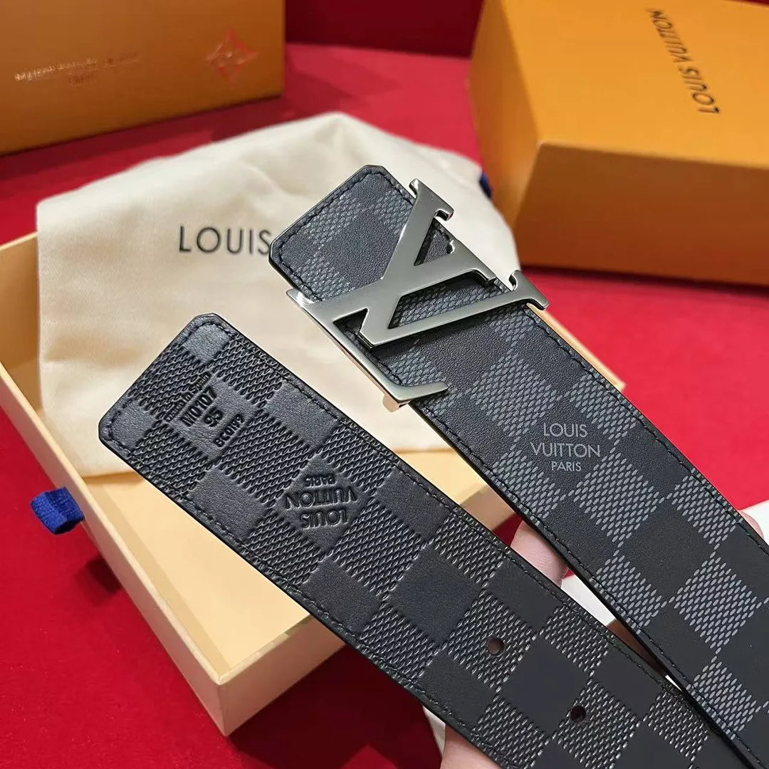 M0107U L.V Initiales 40mm Reversible Belt Damier Infini Leather