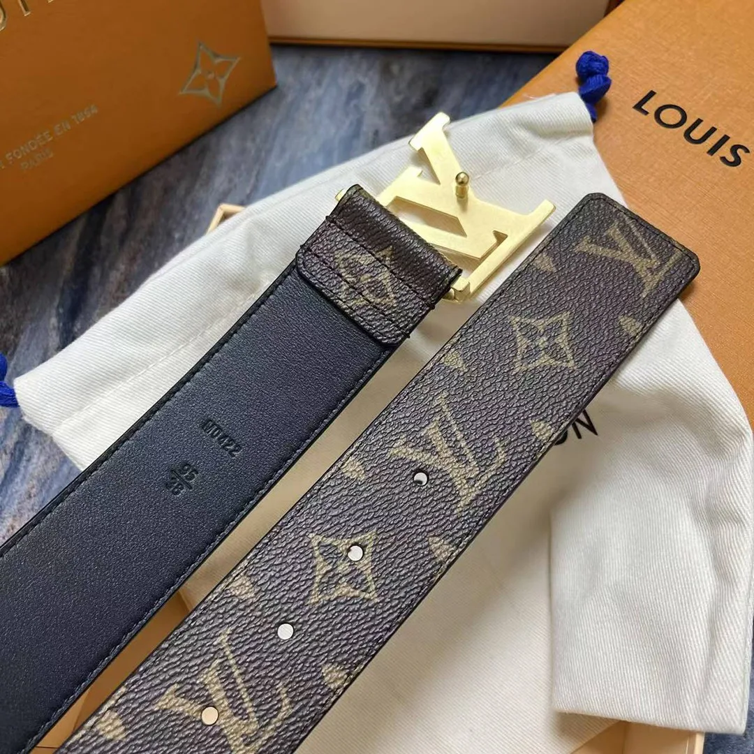 M0422U Pyramide 40mm Belt Monogram Canvas