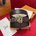 M8880U Dynasty 35mm Reversible Belt Brown and Black Leather - M0213U 2 M8880U Dynasty 35mm Reversible Belt Brown and Black Leather