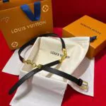 M8654V Circle Blossom 16mm Belt Black Calf Leather - M8591U 2 M8654V Circle Blossom 16mm Belt Black Calf Leather