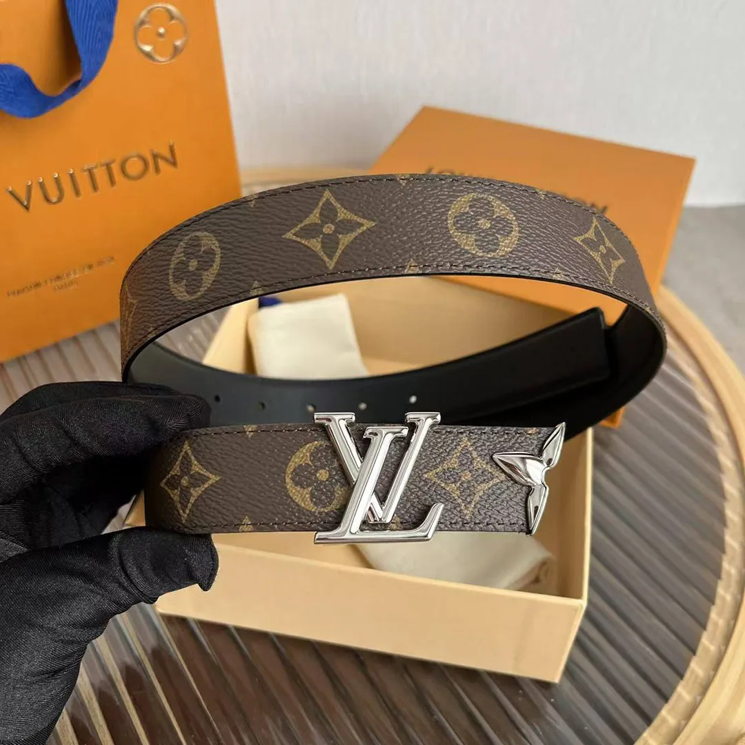 M8871V Pretty L.V 30mm Reversible Belt Monogram Canvas Calf Leather