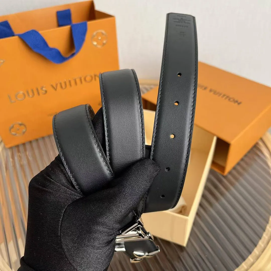 M8871V Pretty L.V 30mm Reversible Belt Monogram Canvas Calf Leather
