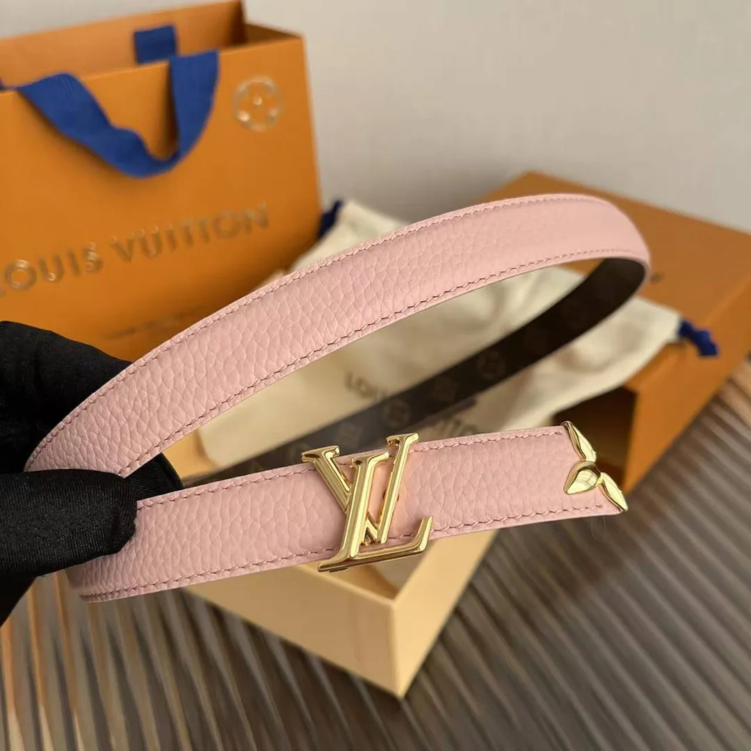 M8539U Pretty L.V 20mm Reversible Belt Monogram Canvas Calf Leather