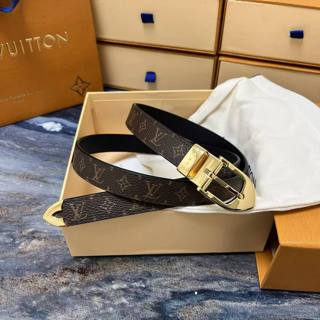 M4190U Timeless 20mm Belt Monogram Canvas Leather