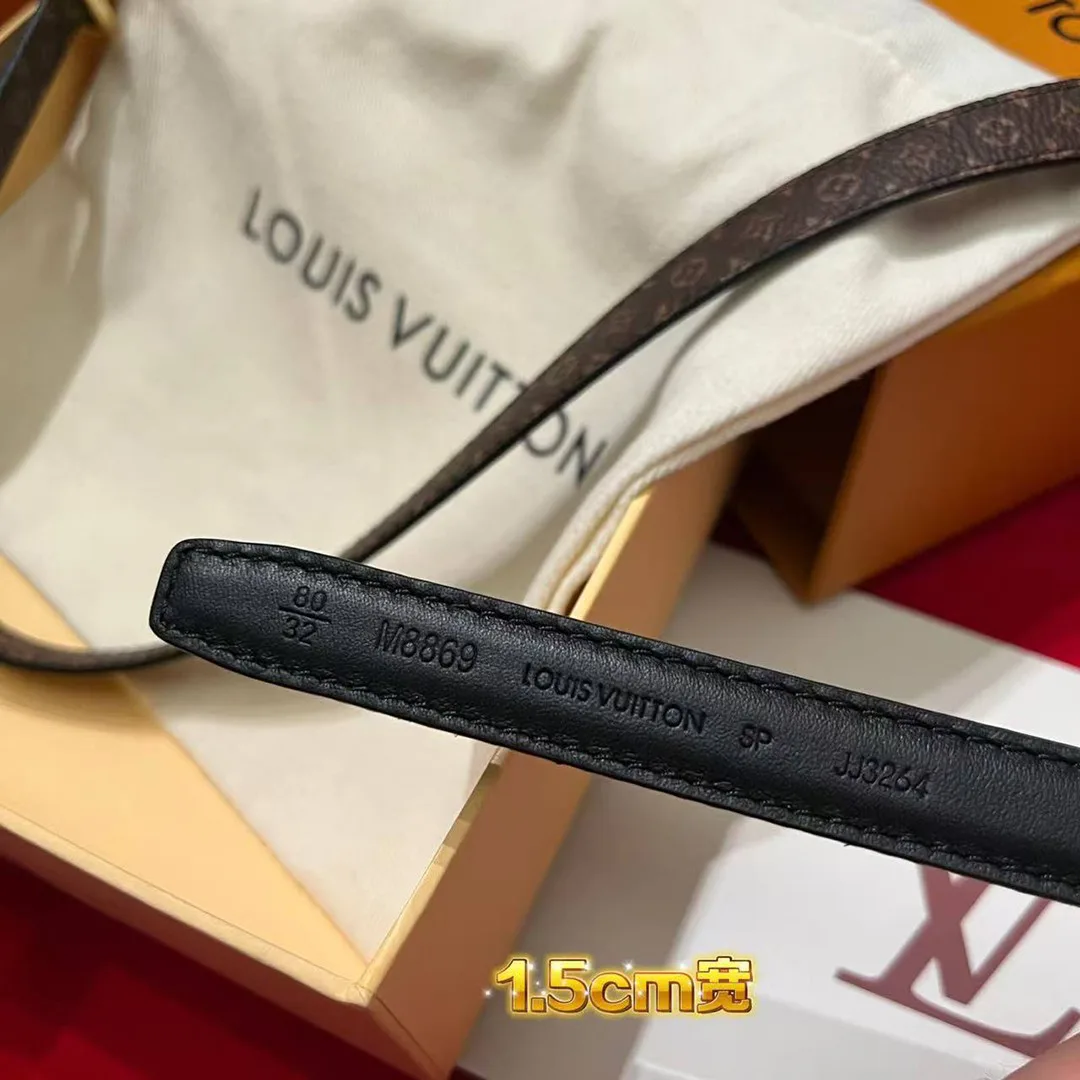 M8869U Mini L.V 15mm Reversible Belt Monogram Canvas Leather
