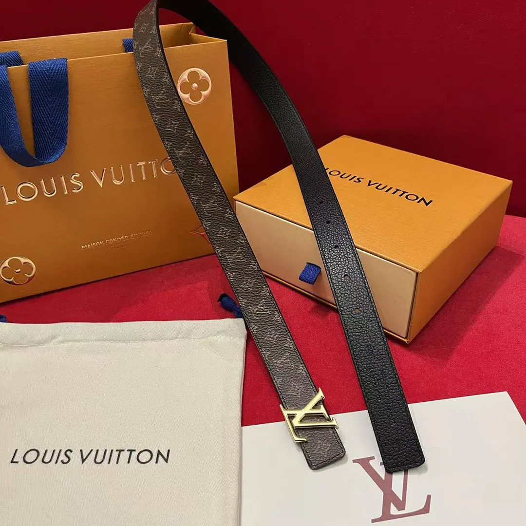 M0570T L.V Iconic 25 mm Reversible Belt Monogram Canvas Leather