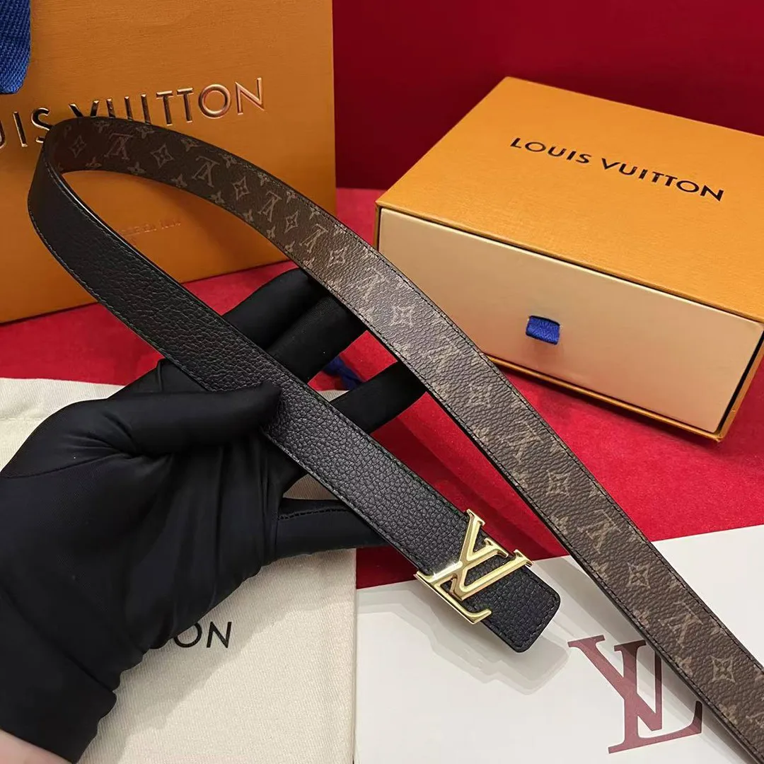 M0570T L.V Iconic 25 mm Reversible Belt Monogram Canvas Leather