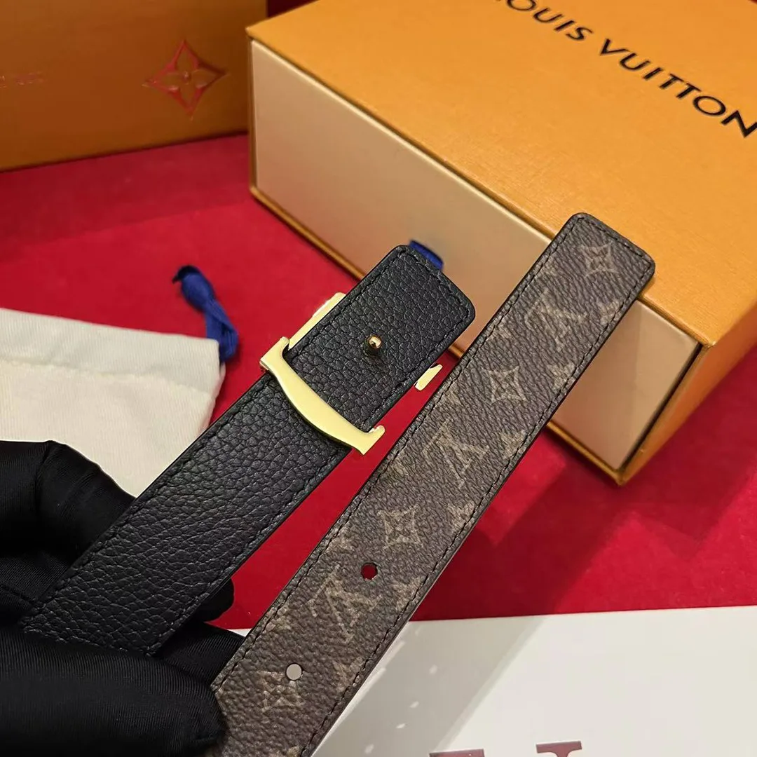 M0570T L.V Iconic 25 mm Reversible Belt Monogram Canvas Leather