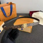 M4102U S-Lock 18mm Reversible Belt Monogram Canvas Leather - M0570T 1 M4102U S-Lock 18mm Reversible Belt Monogram Canvas Leather
