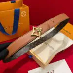 M4392U Flowergram 30mm Reversible Belt Monogram Coated Canvas Calf Leather - M4304U 1 M4392U Flowergram 30mm Reversible Belt Monogram Coated Canvas Calf Leather