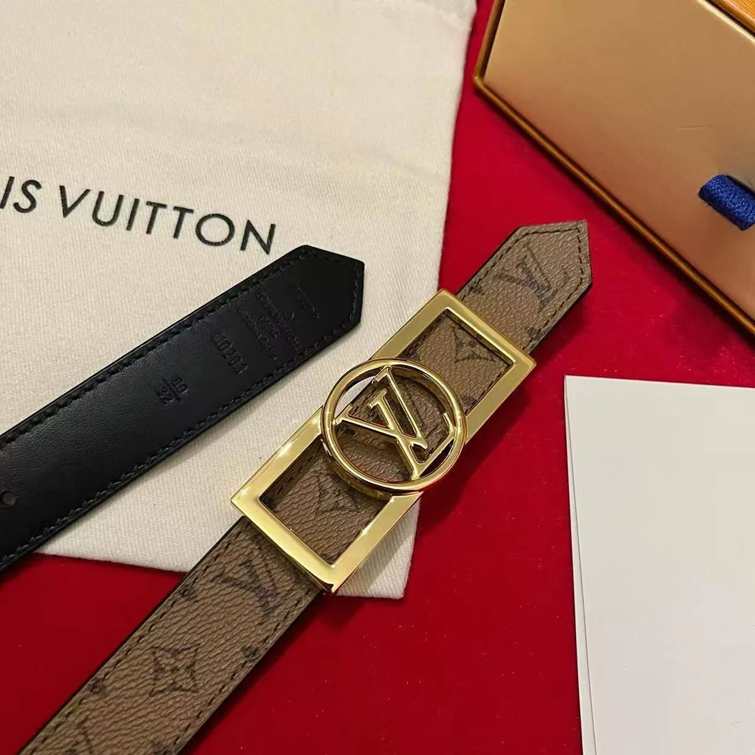 M0203U Dauphine 25mm Reversible Belt Monogram Reverse Canvas Calf Leather