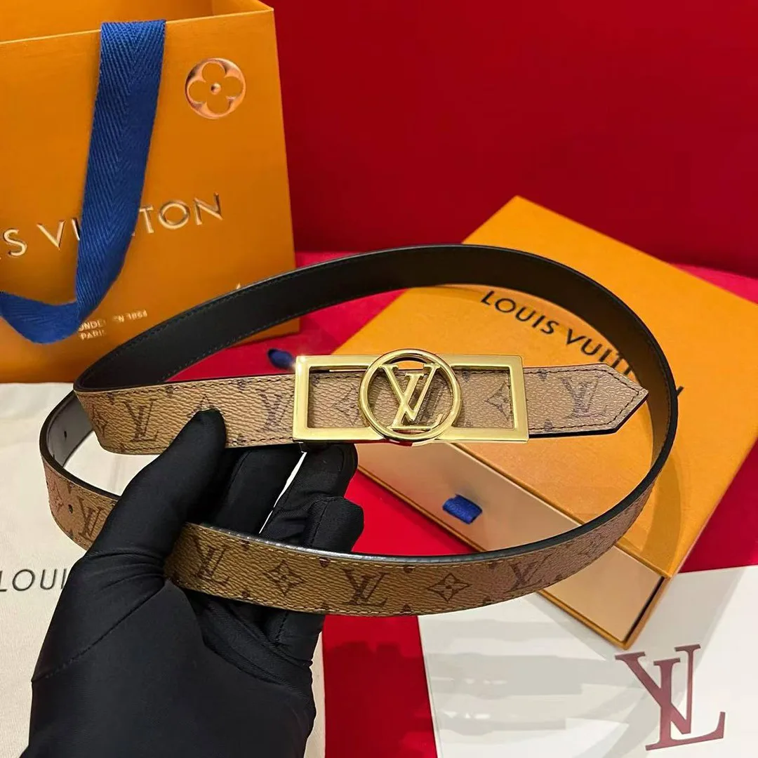 M0203U Dauphine 25mm Reversible Belt Monogram Reverse Canvas Calf Leather