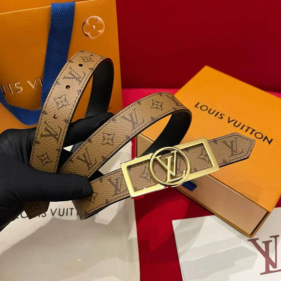 M0203U Dauphine 25mm Reversible Belt Monogram Reverse Canvas Calf Leather